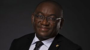 The CEO of Nsia Vie Assurance Cameroon, Olivier Bagneki Hugues