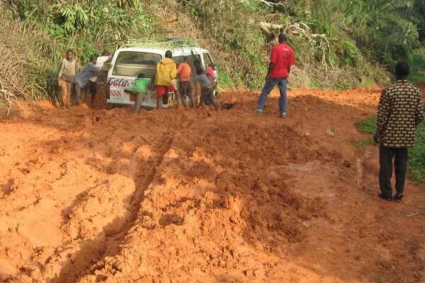 A road in bad condition