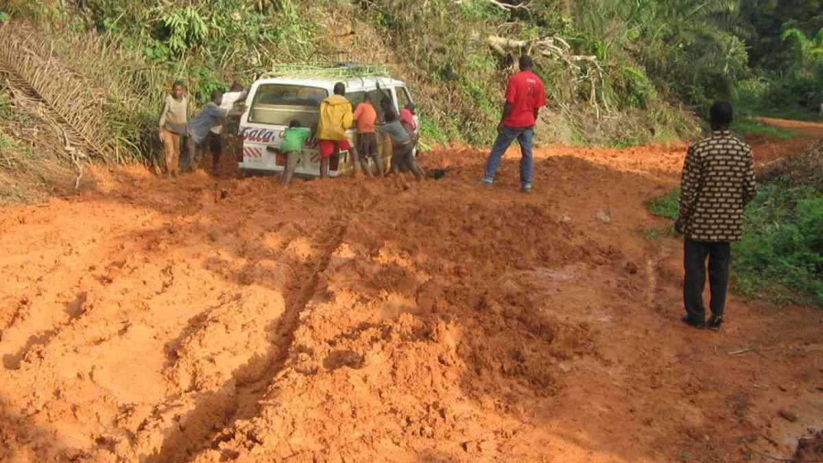 A road in bad condition