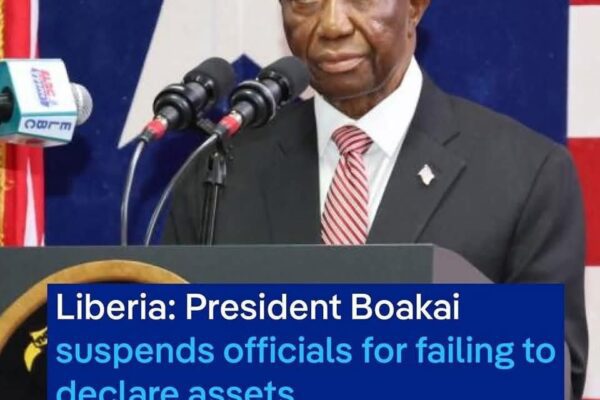 Liberian President Joseph Boakai is MISTER CLEAN