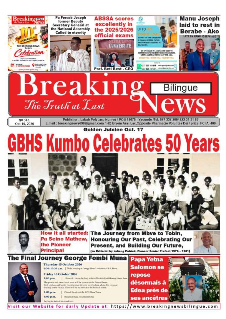 Breaking News Bilingue Latest Edition No. 343 Now Available in Newsstands and Digital Format